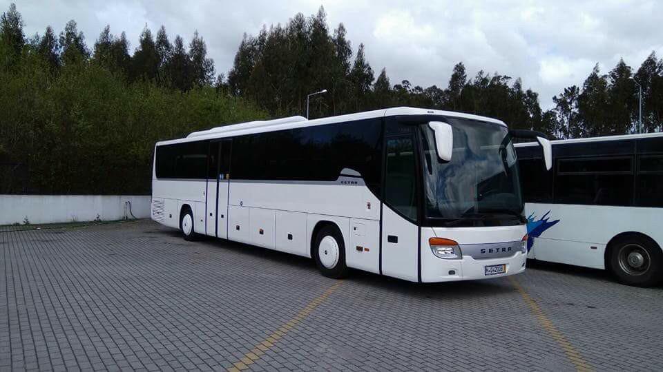 Setra coach ready for a sports team transfer
