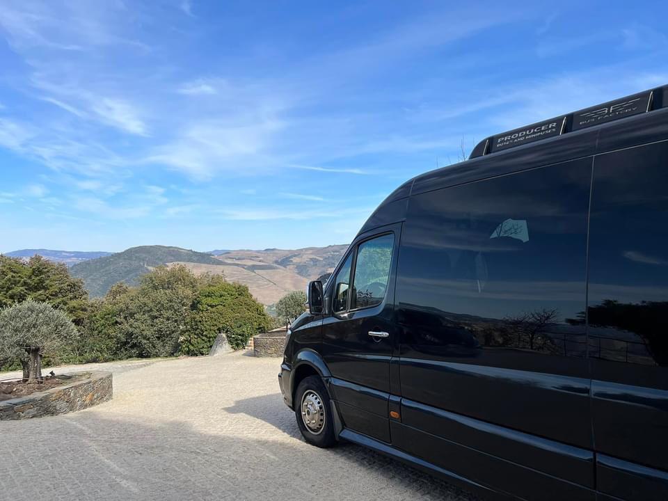 A group wine tour through the vineyards of the Douro Valley